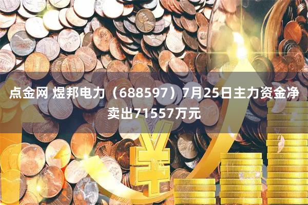 点金网 煜邦电力(688597)7月25日主力资金净卖出71557万元